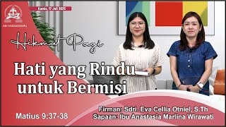 Download Lagu HIKMAT PAGI | Kamis, 17 Juli 2025 | Sdri. Eva Cellia Otniel, S.Th MP3 Download Lagu HIKMAT PAGI | Kamis, 17 Juli 2025 | Sdri. Eva Cellia Otniel, S.Th MP3