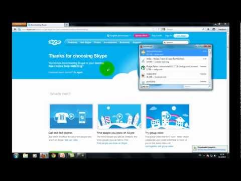 Kako instalirati i napraviti nalog na skype (skajp) HD