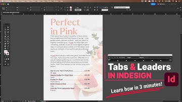 Learn InDesign Tabs and Leaders in 3 Minutes FAST!
