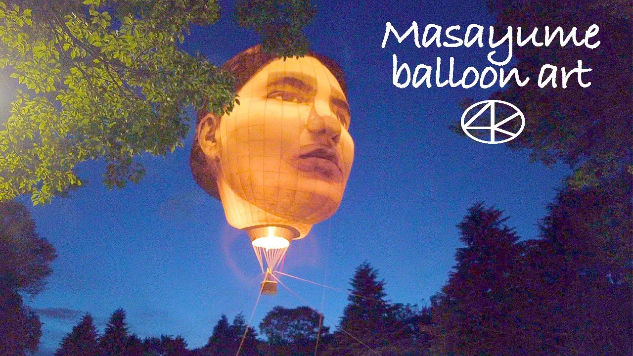 夜間 まさゆめ 巨大顔バルーン 首吊り気球ノーカット東京五輪代々木公園 4k Masayume Tokyo Olympics Giant Face Hanging Balloon Art Youtube