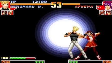 [ TAS] kof97 benimaru kyo vs chin athena sie kensou  [3vs3] #games95