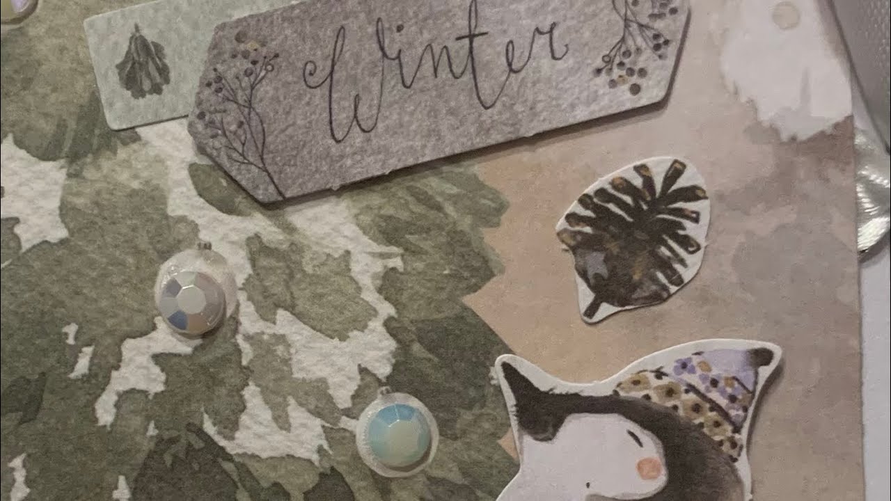 ❄️TUTO HAPPY MAIL ❄️ PARTIE 2  TEDI FACILE 💙🦋|234 #scrap #happymail #scrapbooking