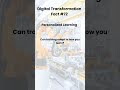 Digital Transformation Fun Fact #72 | Personalized Learning Platforms #TDENG #TDENGServices