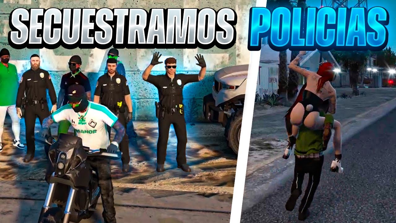SECUESTRAMOS y ESCAPAMOS en MOTO de 12 POLICIAS por QRR | Conseguimos LIGAR con CONEJITA PLAYBOY