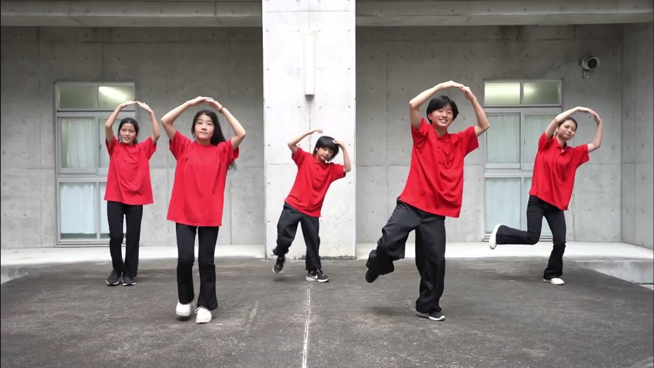 島中ぐるっと大きな輪ダンス 完成 - YouTube