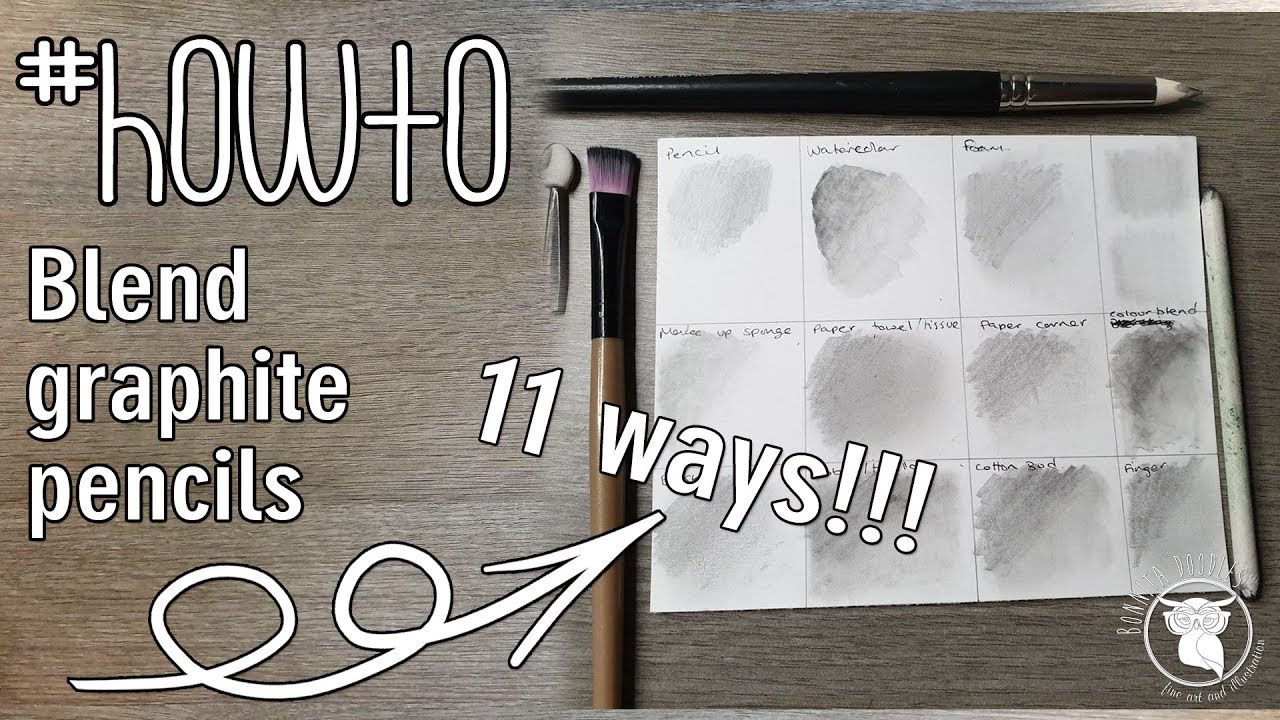 faber castell consultancy How to blend Graphite Pencils 11 ways!!