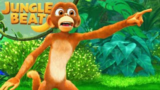 Look! A Distraction! | The Lawn | Jungle Beat: Munki & Trunk | Kids Animation 2023