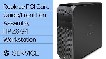 Replace the PCI Card Guide/Front Fan Assembly | HP Z6 G4 Workstation | HP