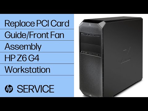 Replace the PCI Card Guide/Front Fan Assembly | HP Z6 G4 Workstation | HP