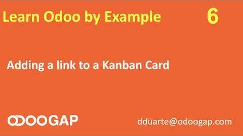 Learn Odoo By Example - Add a link to Kanban view