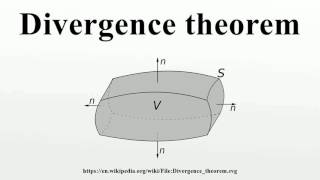 Divergence theorem