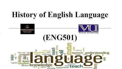 History of English Language (ENG 501)