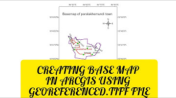 How to create base map in arcgis using georeferenced .tiff file