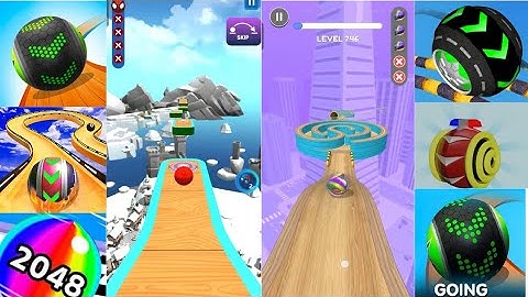Going Balls vs Sky Rolling Ball 3D vs Rollance vs Rapid Balls  Super Speedrun level 746