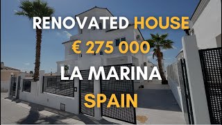 House in La Marina, Alicante Province, Spain after Full Renovation in 2025 for sale. Price: €275,000