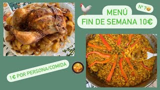 Menú FIN DE SEMANA #7 Comemos por 1 EURO. OS ENSEÑO LA COMPRA. Fácil, Rápido y Barato.