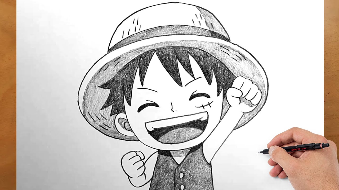 How to Draw Luffy Step by Step – Easy One Piece Drawing Tutorial - YouTube