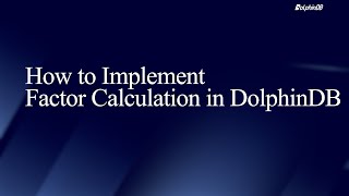 How to Implement Factor Calculation