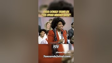 Trump 1988 - Oprah Asks if He