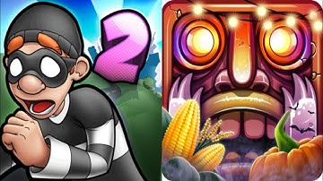 Robbery Bob 2 vs Temple Run 2 New Update Gameplay Android,ios Part 28