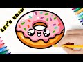 Let's draw cute donuts for kids and toddlers