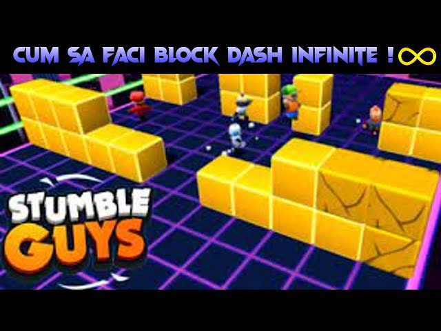 infinite block dash tutorial #stumbleguys #foryou #voiceeffects #hack