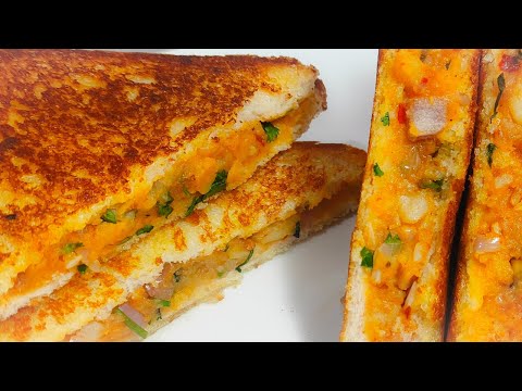 सबसे आसान सबसे क्रिस्पी झटपट बनाएं स्पाइसी आलू सैंडविच Potato Stuffed Sandwich-Veg Sandwich Recipe| | Ankita