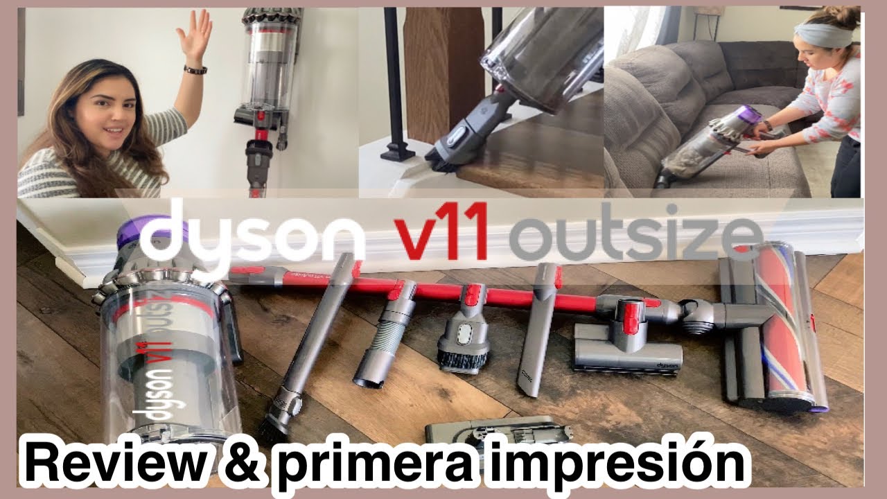 PROBANDO \u0026 ANALIZANDO la Dyson v11 outsize + como usar los accesorios❗️vale  la pena conprarla⁉️ - YouTube