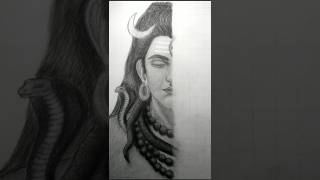 Lord Shiva Pencil Sketch 🔱 | Mahadev Drawing Status #shorts #art#drawing #pencilportrsit #trending