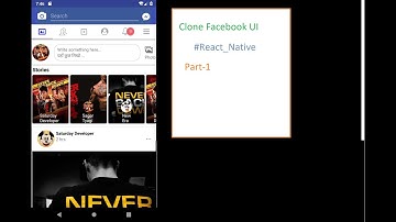 Clone Facebook UI #React_Native Part-1