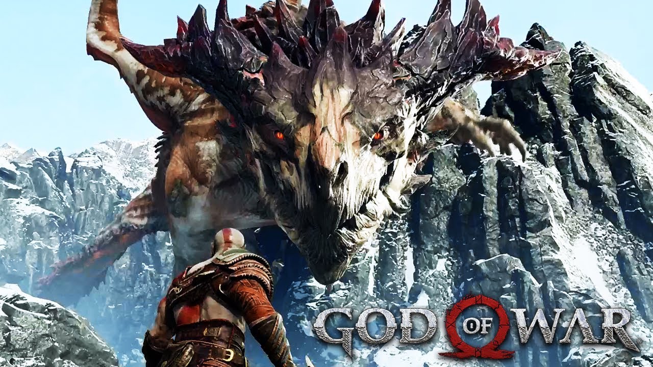 wallpapers God Of War 4 Dragon Boss Fight dragon vs kratos full boss fight god of war 2018 ps4 pro