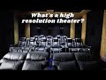 What's a high resolution theater?