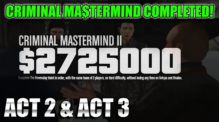 2025 Doomsday Heist Criminal Mastermind Completed! Preparing For The Mansion DLC | GTA Online