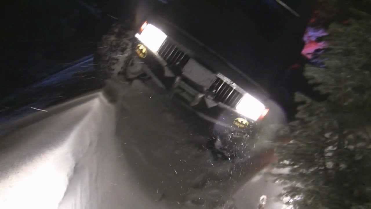 Snow Wheeling at Night.wmv