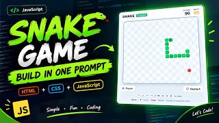 I Built a Snake Game in ONE Prompt 🤯 | AI Coding