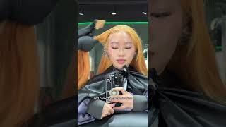 dying my hair in korea #gingerhair #koreavlog #hairtransformation