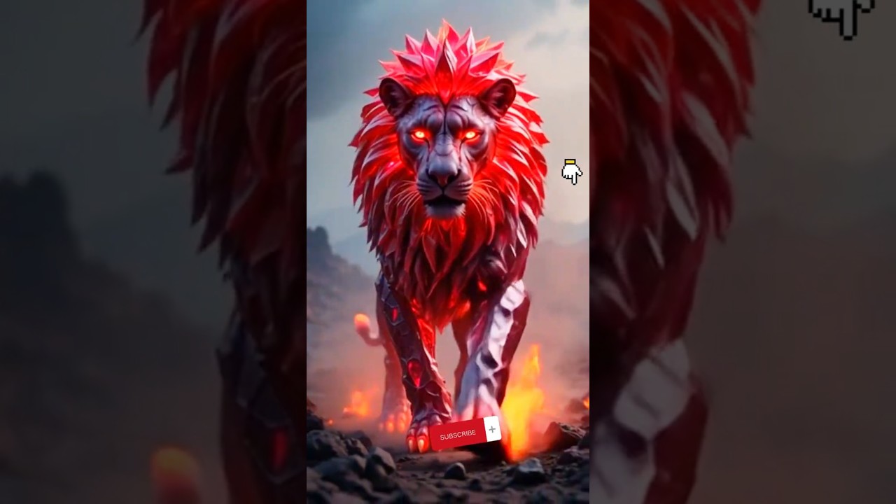 "8 Stunning Lion and Gemstone Hybrid Creations | AI-Generated Art at Its Finest"