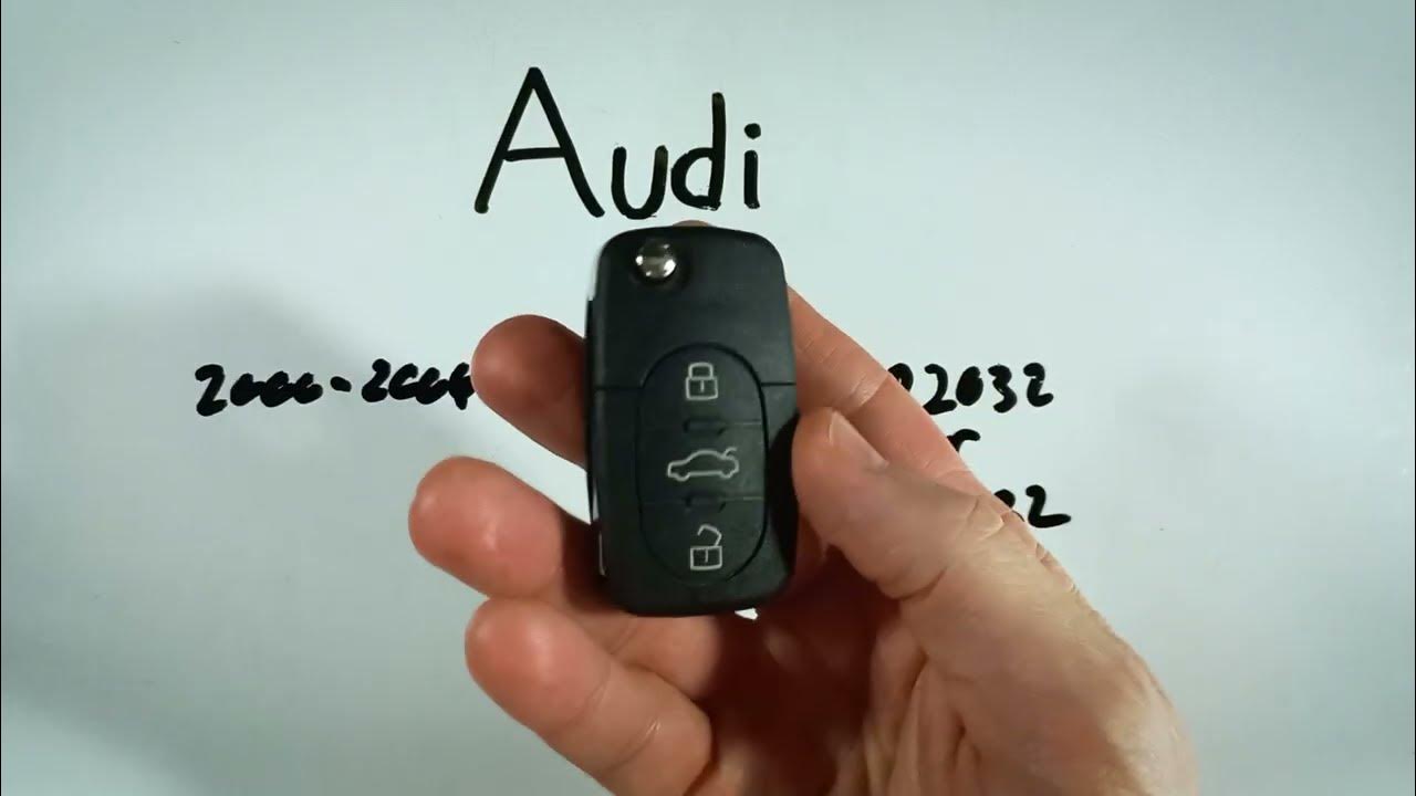 Audi tt key fob battery replacement 2000 2006 youtube