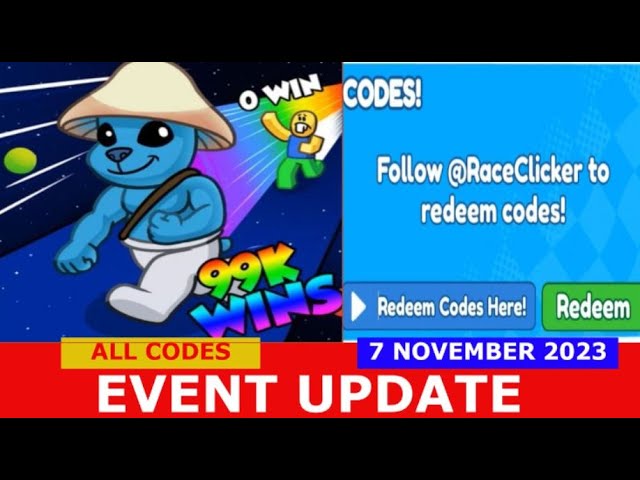 Codes Race Clicker (Décembre 2023) - Roblox - GAMEWAVE