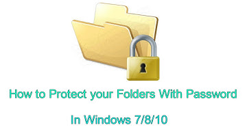 How to Protect a Folder with Password in Windows 7/8/10