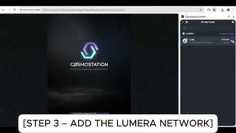 Wallet Guide: How to Add LUME to Your Cosmostation Wallet