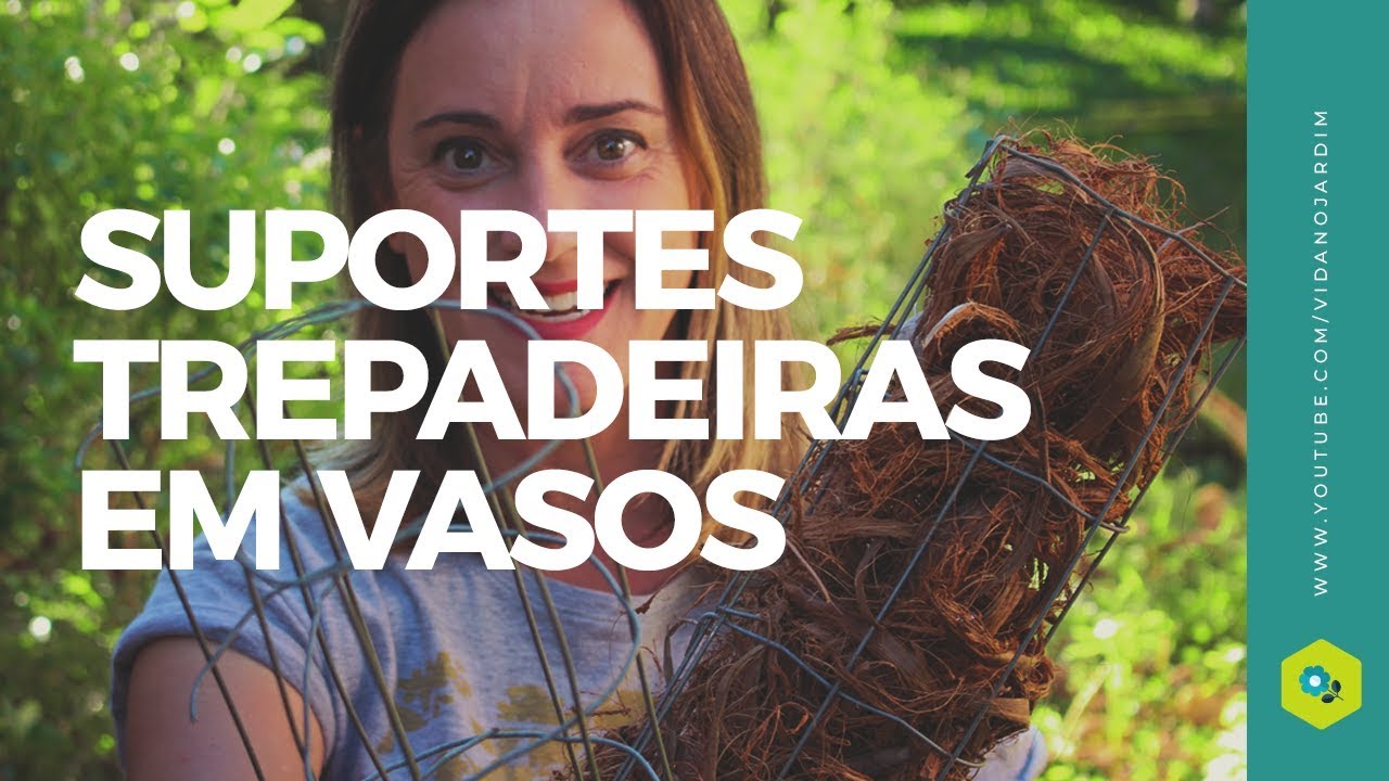 Suportes para trepadeiras em vasos