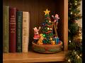 Musical Christmas Tree Decoration with LED Lights Children &amp; Dog Decorating Tree #giftideas