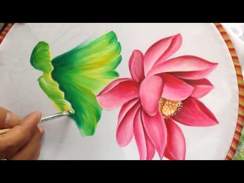 Video Dạy Vẽ Hoa Sen 3D Trên Vải & Áo Dài -... - youtube