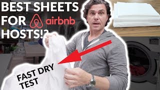 THE BEST SHEETS/TOWELS FOR AIRBNB HOSTS!! (full review)