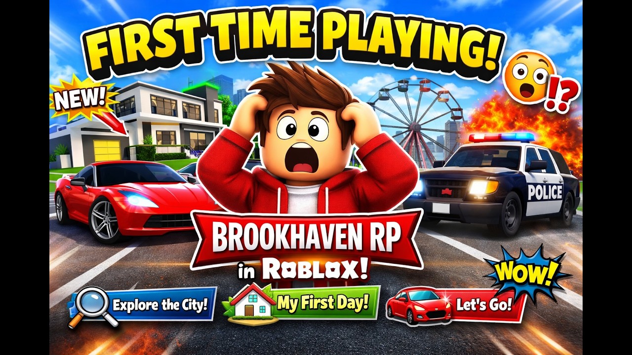 1 First Time Playing Brookhaven RP in Roblox! 😱🏡 My First Experience