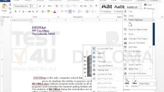Apply any options required so that the text is tightly wrapped only on the left side of the...