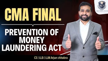 PREVENTION OF MONEY LAUNDERING ACT 2002 | CMA FINAL LAW REVISION |