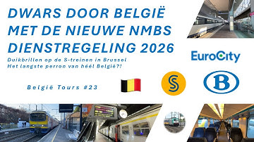 DIENSTREGELING 2026 NMBS - DUIKBRILLEN en LANGSTE perron?! - België Tours #23 #detreinreizigervlogt