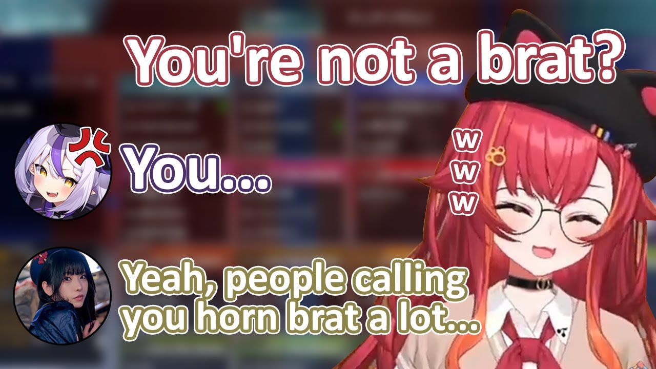 Laplus Get Mad When Tsuna Tease Her a Brat【Nekota Tsuna/Laplus Darknesss/VSPO!】